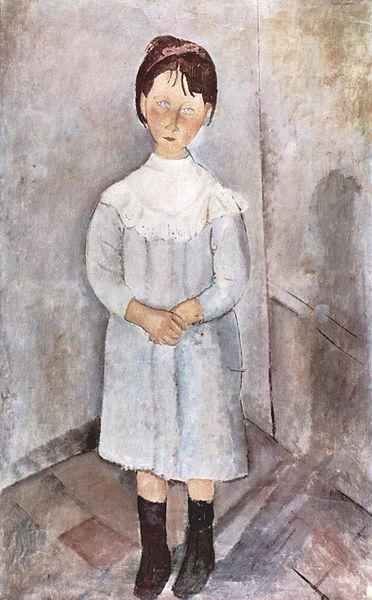 Amedeo Modigliani Madchen in Blau oil painting image